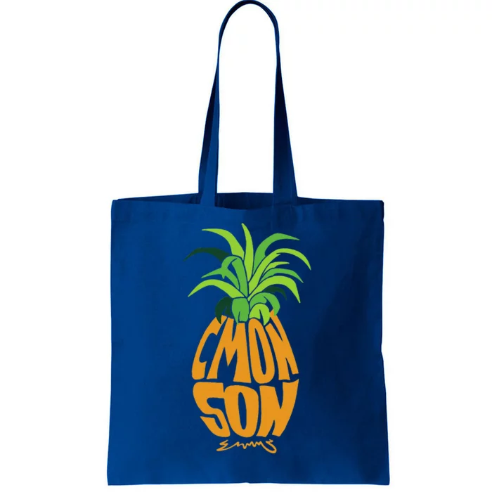 Vintage PSYCH Pineapple of Gus C'mon Son! Crazy Lover Gift Tote Bag