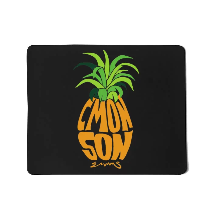 Vintage PSYCH Pineapple Of Gus Cmon Son! Crazy Lover Gift Mousepad