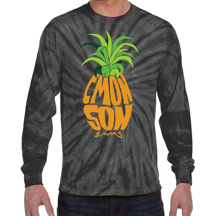 Vintage PSYCH Pineapple Of Gus Cmon Son! Crazy Lover Gift Tie-Dye Long Sleeve Shirt