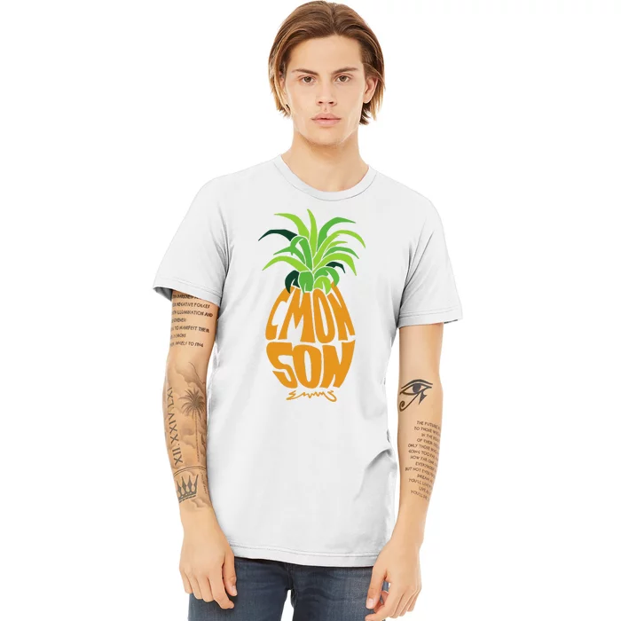 Vintage PSYCH Pineapple Of Gus Cmon Son! Crazy Lover Gift Premium T-Shirt