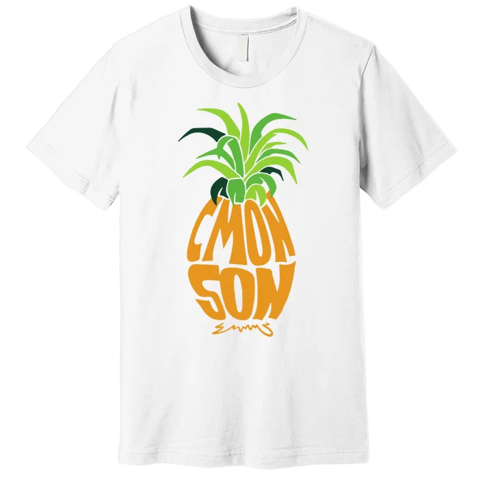 Vintage PSYCH Pineapple Of Gus Cmon Son! Crazy Lover Gift Premium T-Shirt