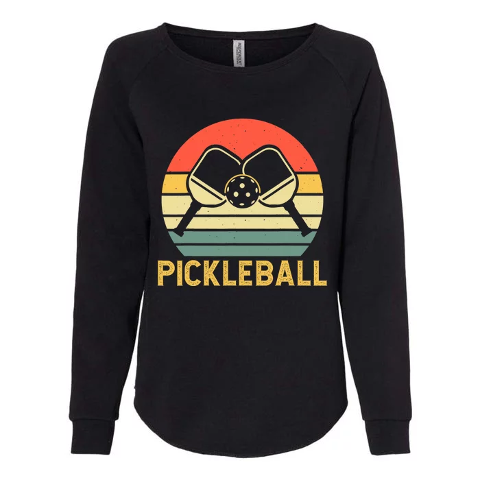 Vintage Pickleball Player Womens California Wash Sweatshirt