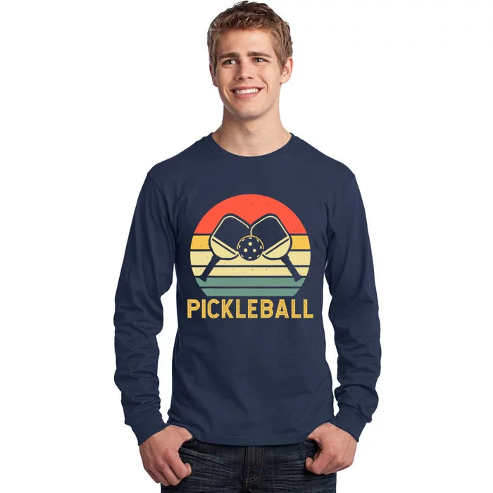 Vintage Pickleball Player Tall Long Sleeve T-Shirt