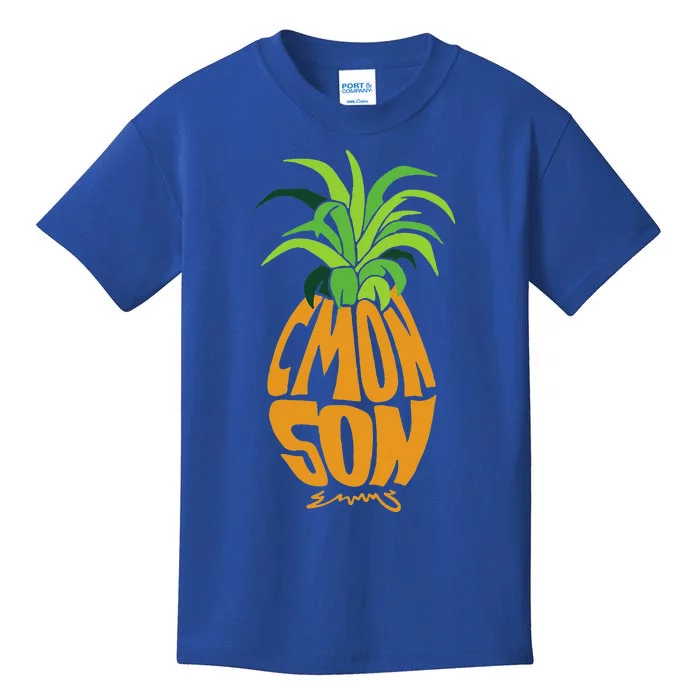 Vintage PSYCH Pineapple of Gus C'mon Son! Crazy Lover Gift Kids T-Shirt