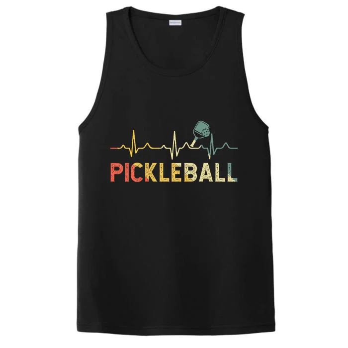 Vintage Pickleball Player Performance Tank