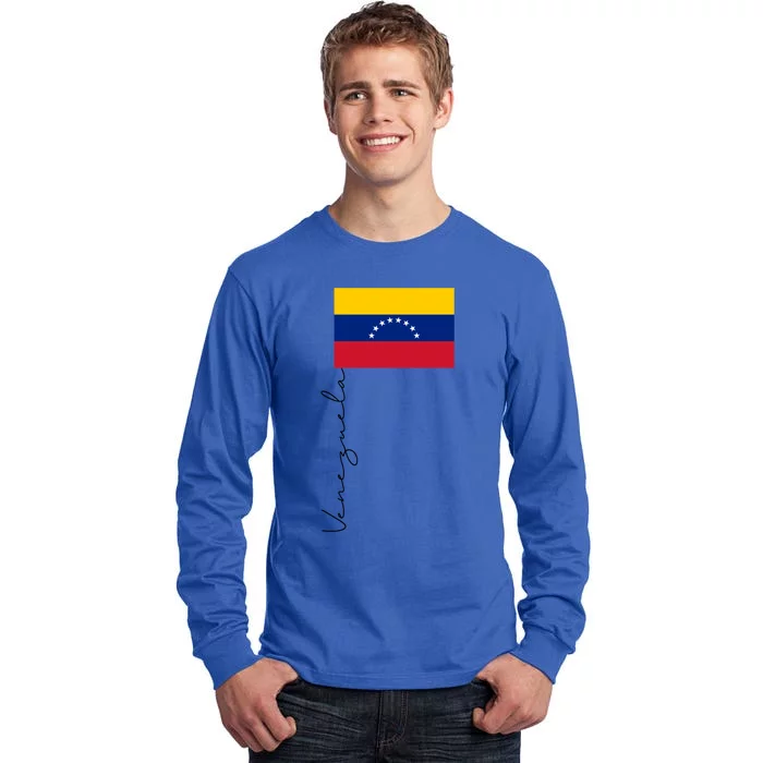 Venezuela Patriotic Pole Signature Flag Cute Gift Tall Long Sleeve T-Shirt