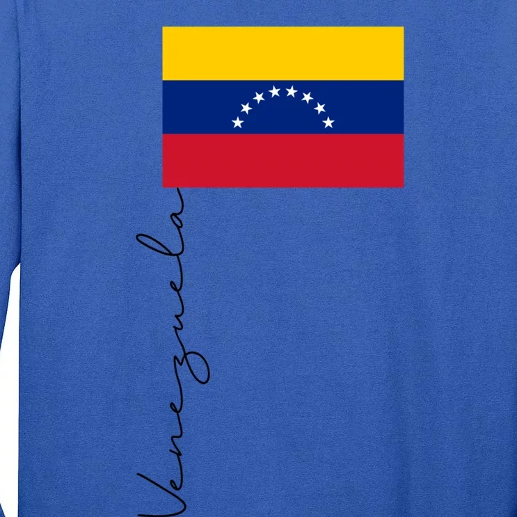 Venezuela Patriotic Pole Signature Flag Cute Gift Tall Long Sleeve T-Shirt