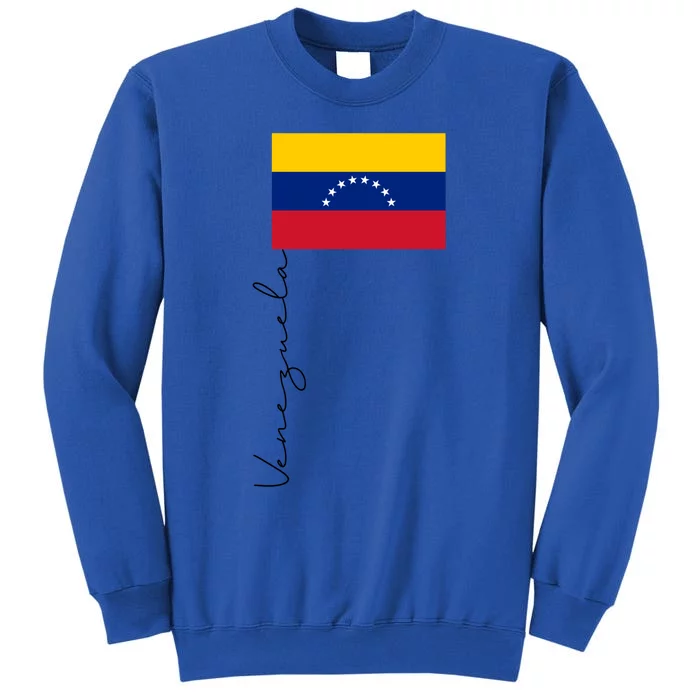 Venezuela Patriotic Pole Signature Flag Cute Gift Tall Sweatshirt