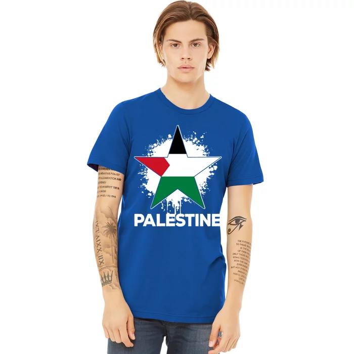 Vintage Palestinian Palestine Flag Gift Premium T-Shirt