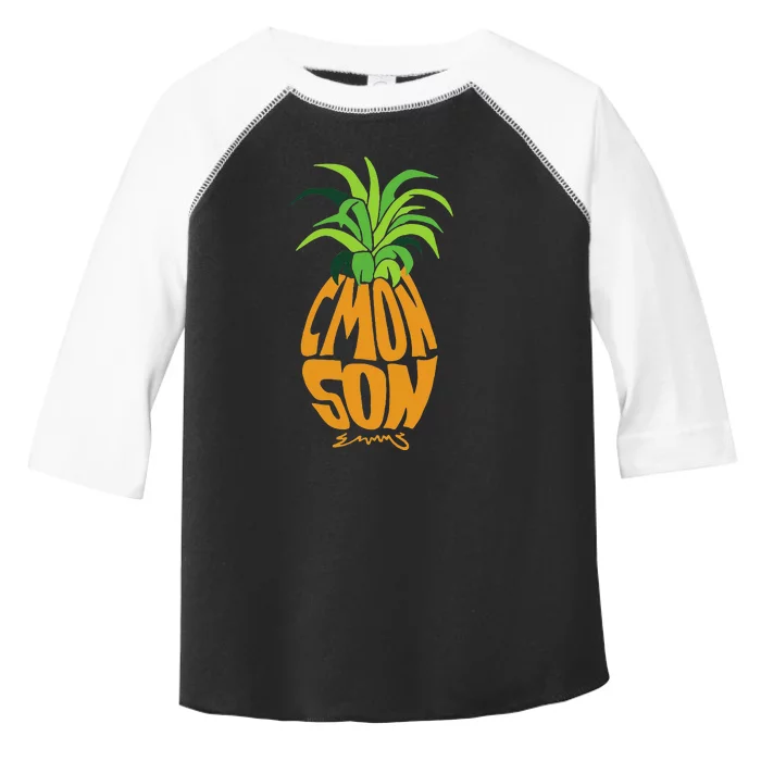 Vintage PSYCH Pineapple of Gus C'mon Son! Crazy Lover Gift Toddler Fine Jersey T-Shirt