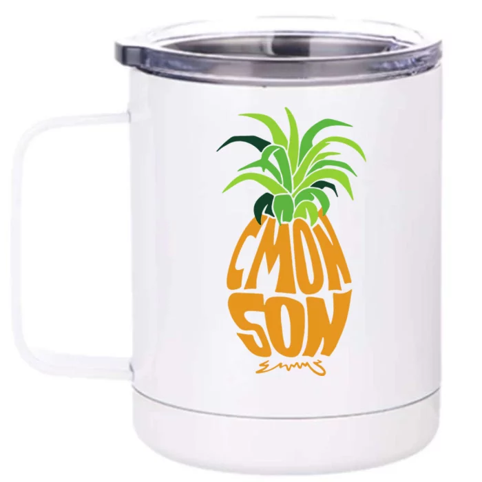 Vintage PSYCH Pineapple of Gus C'mon Son! Crazy Lover Gift Front & Back 12oz Stainless Steel Tumbler Cup