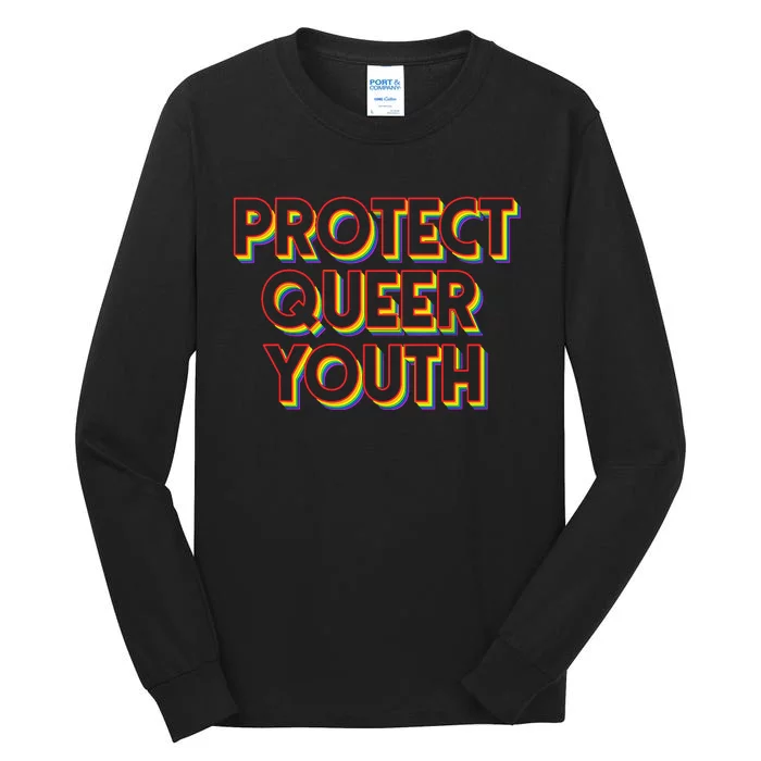 Vintage Protect Queer Rainbow LGBT Rights Pride Tall Long Sleeve T-Shirt