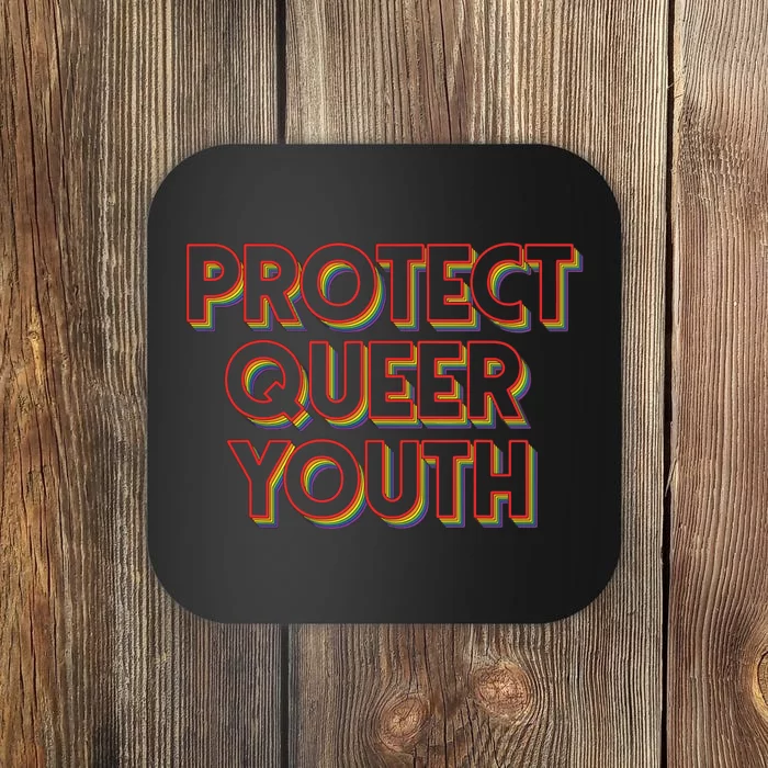 Vintage Protect Queer Rainbow Lgbt Rights Pride Coaster