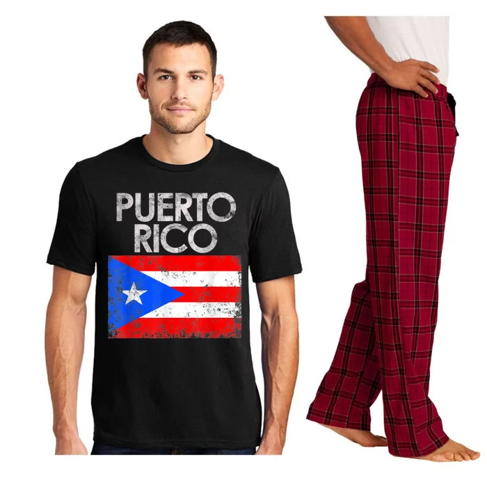 Vintage Puerto Rico Puerto Rican Flag Pride Gift Pajama Set