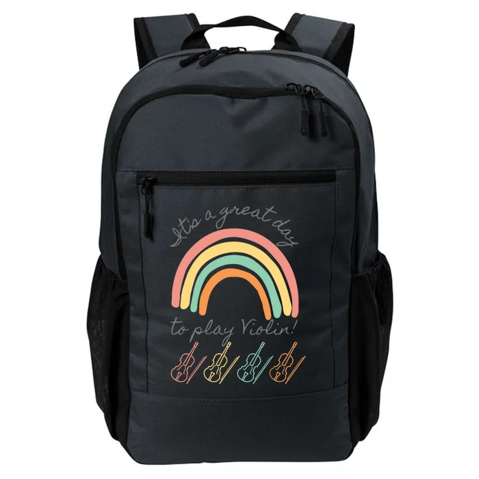 Violin Player Rainbow Design Daily Commute Backpack