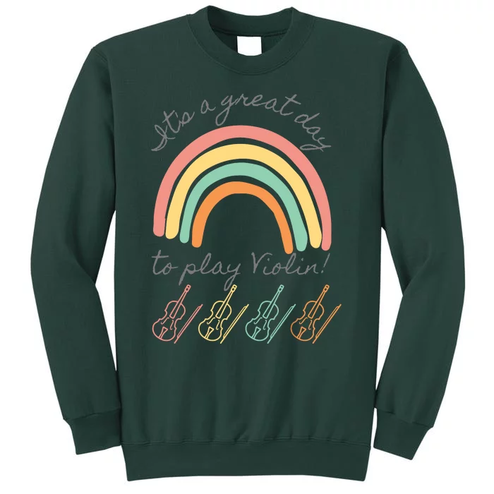 Violin Player Rainbow Design Sweatshirt