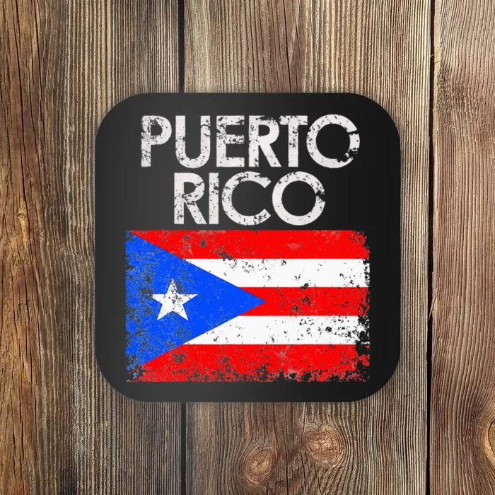 Vintage Puerto Rico Puerto Rican Flag Pride Gift Coaster