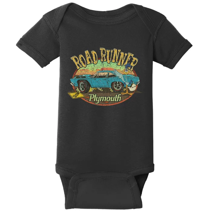 Vintage Plymouth's Road Runner 1968 Classic Car Gift Baby Bodysuit