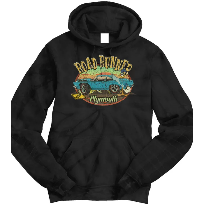 Vintage Plymouth's Road Runner 1968 Classic Car Gift Tie Dye Hoodie