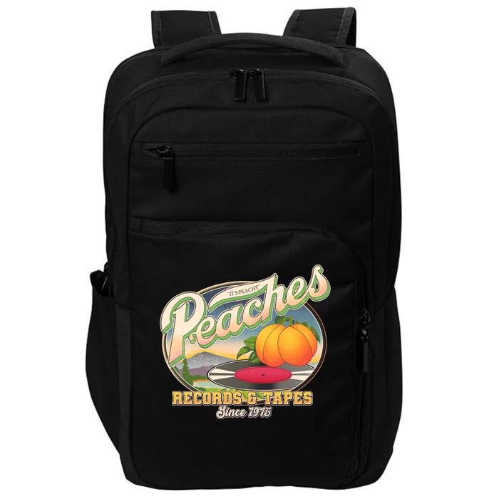 Vintage Peaches Records And Tapes Since 1975 Impact Tech Backpack