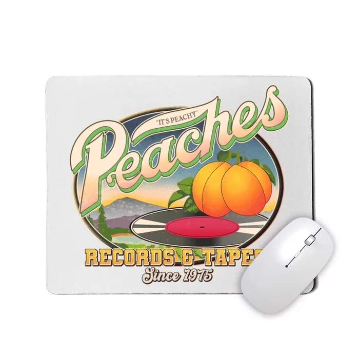 Vintage Peaches Records And Tapes Since 1975 Mousepad