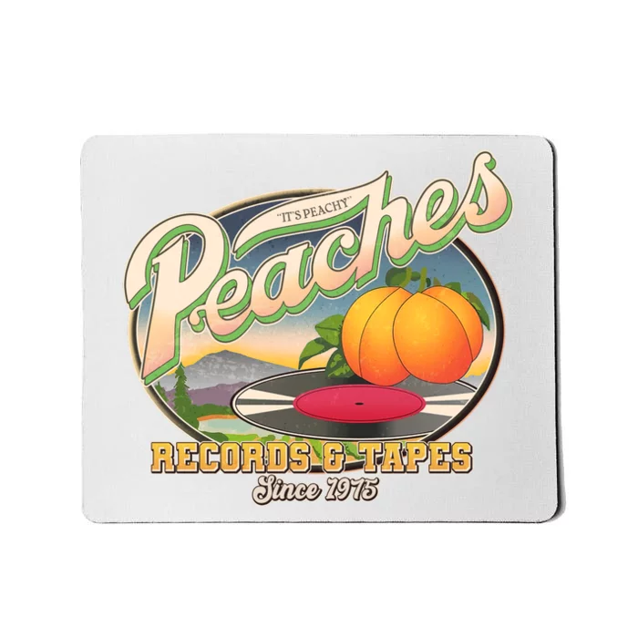 Vintage Peaches Records And Tapes Since 1975 Mousepad