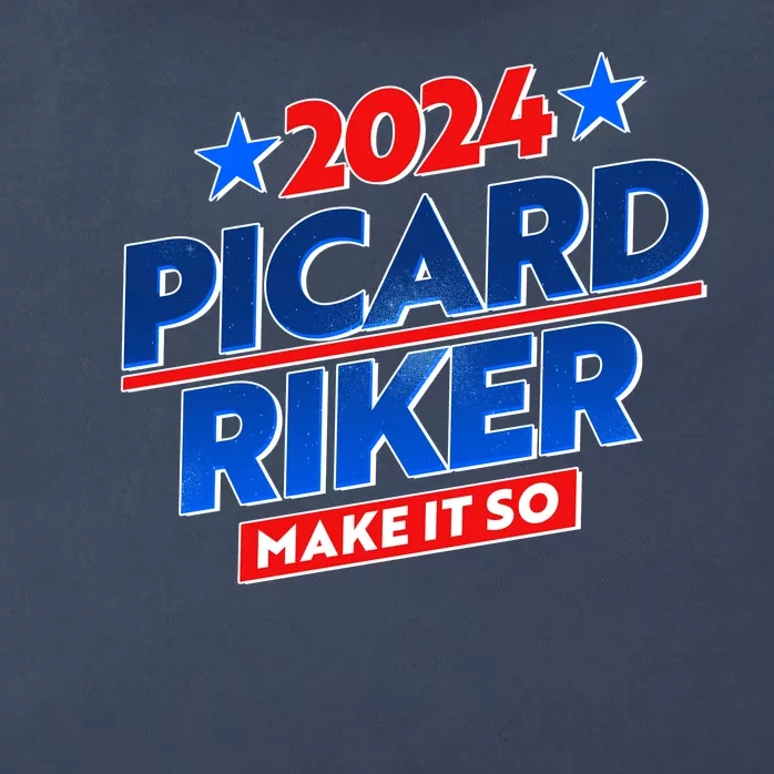 Vote Picard Riker Make It So 2024 Election Zip Tote Bag