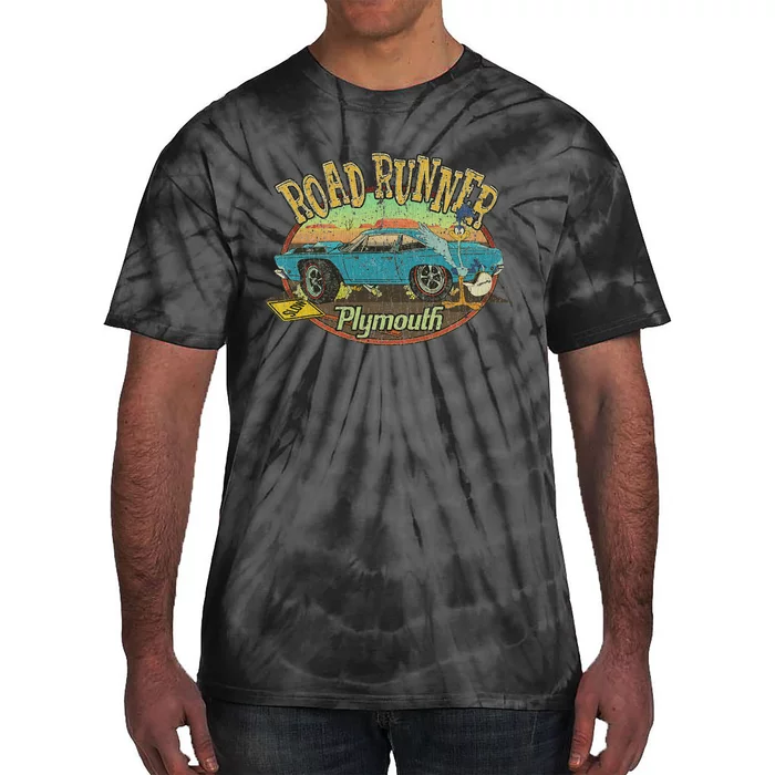 Vintage Plymouths Road Runner 1968 Classic Car Gift Tie-Dye T-Shirt