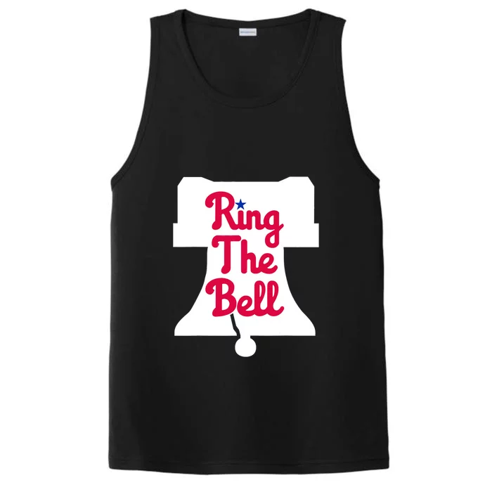 Vintage Philly Ring The Bell Philadelphia Baseball Christmas Performance Tank