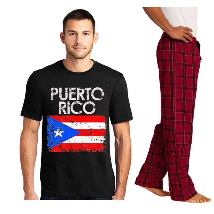 Vintage Puerto Rico Puerto Rican Flag Pride Gift Pajama Set