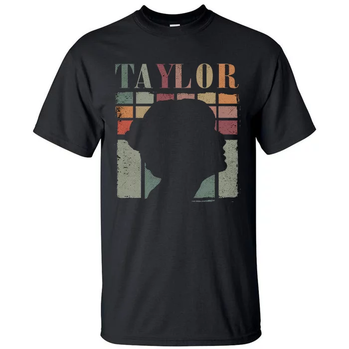 Vintage Personalized Retro Taylor First Name Tall T-Shirt