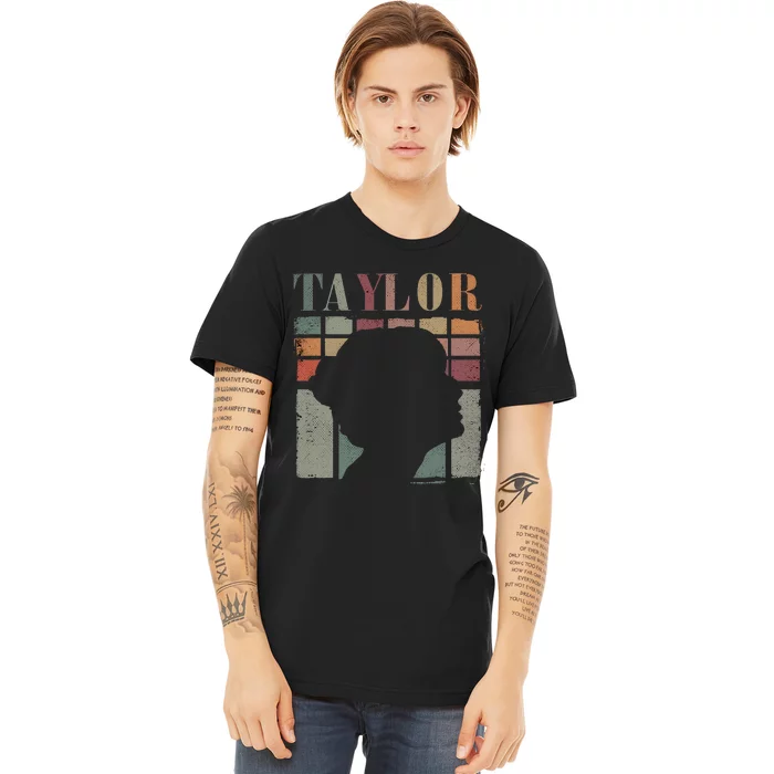 Vintage Personalized Retro Taylor First Name Premium T-Shirt