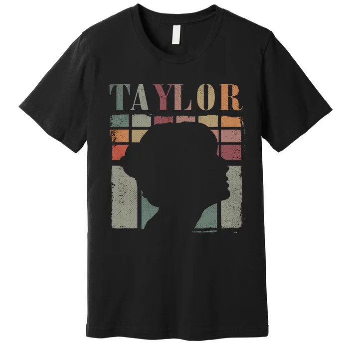 Vintage Personalized Retro Taylor First Name Premium T-Shirt