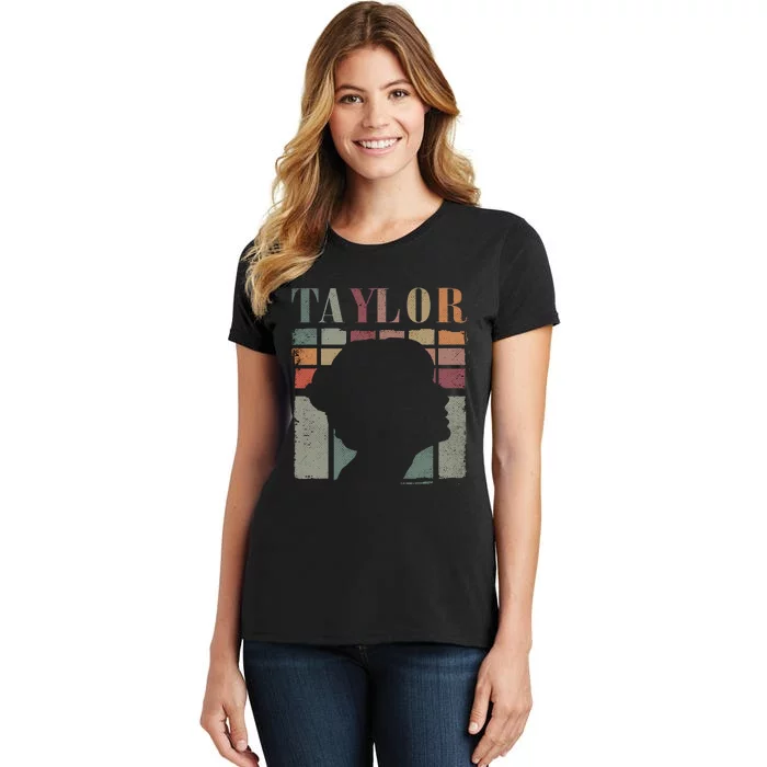 Vintage Personalized Retro Taylor First Name Women's T-Shirt