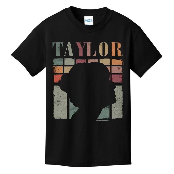 Vintage Personalized Retro Taylor First Name Kids T-Shirt