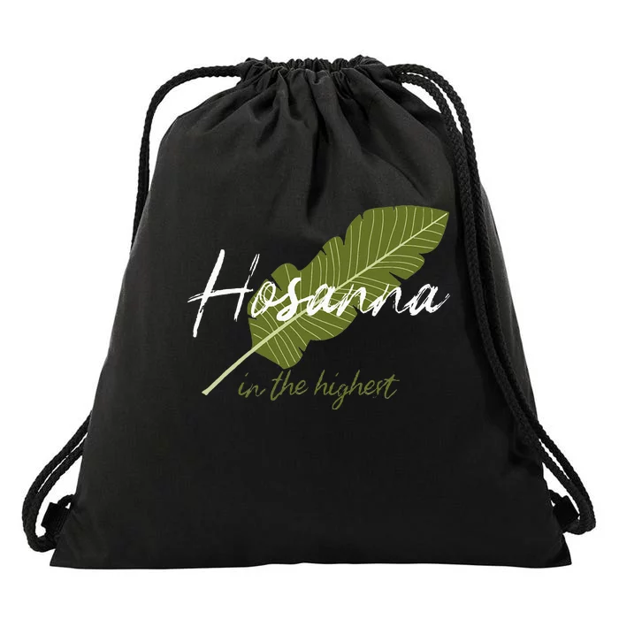 Vintage Palm Sunday Hosanna In The Highest Christian Easter Drawstring Bag