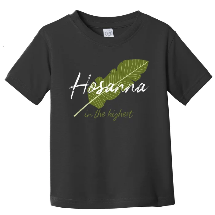 Vintage Palm Sunday Hosanna In The Highest Christian Easter Toddler T-Shirt