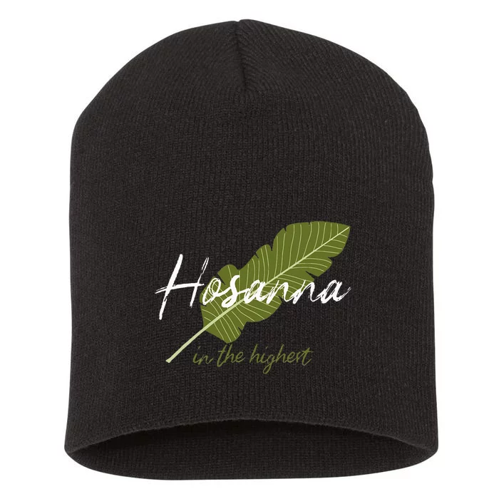 Vintage Palm Sunday Hosanna In The Highest Christian Easter Short Acrylic Beanie