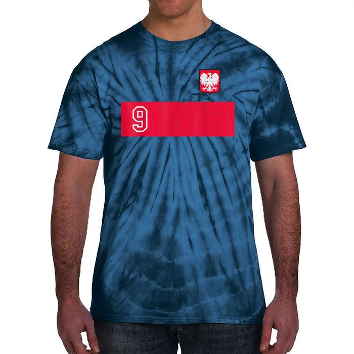 Vintage Poland Soccer Jersey Polska Football Tie-Dye T-Shirt