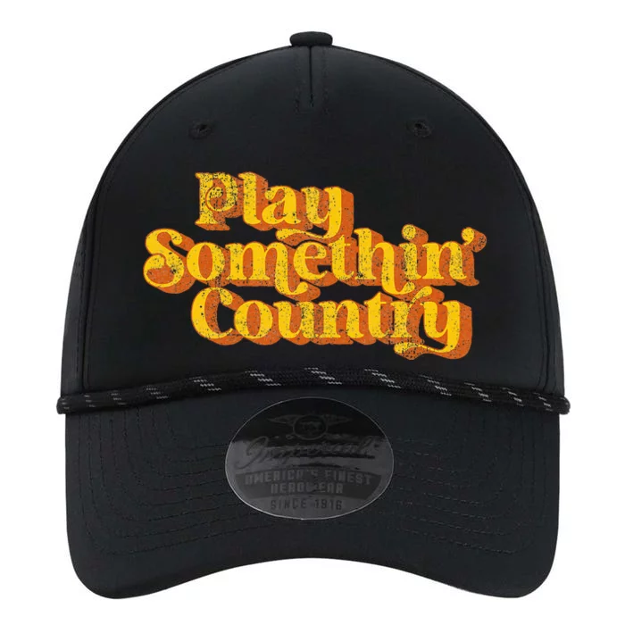 Vintage Play Something Country Music Saying Funny Retro 70S Performance The Dyno Cap