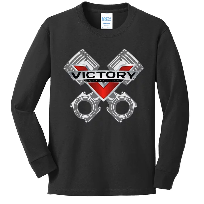 Victory Piston Style Kids Long Sleeve Shirt