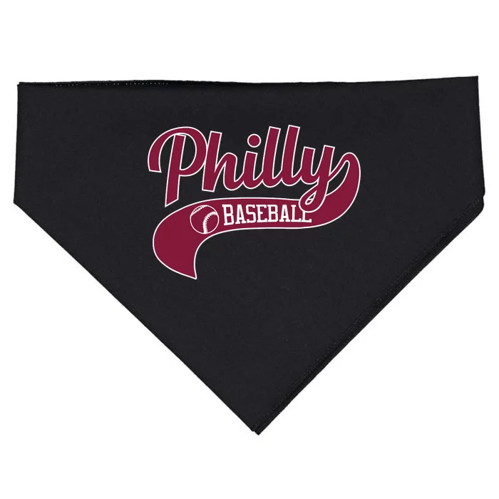 Vintage Philly Swoosh Retro Philadelphia Baseball USA-Made Doggie Bandana