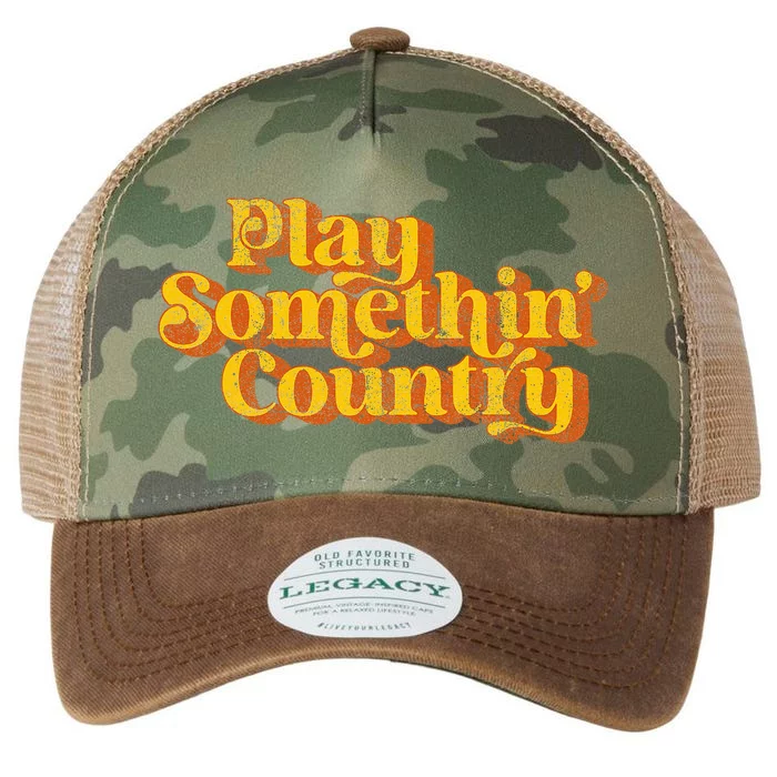 Vintage Play Something Country Music Saying Funny Retro 70S Legacy Tie Dye Trucker Hat