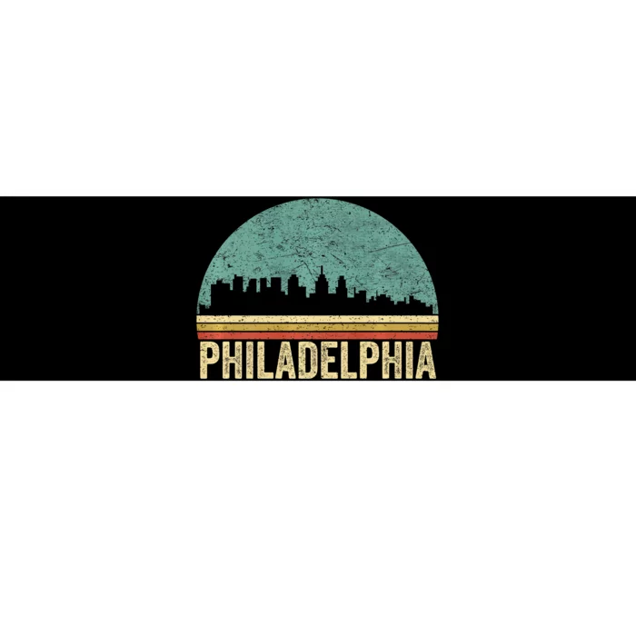 Vintage Philadelphia Skyline Retro Philly Cityline Bumper Sticker