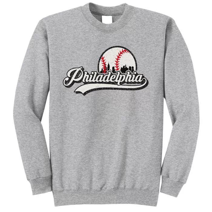 Vintage Philadelphia Skyline Tall Sweatshirt