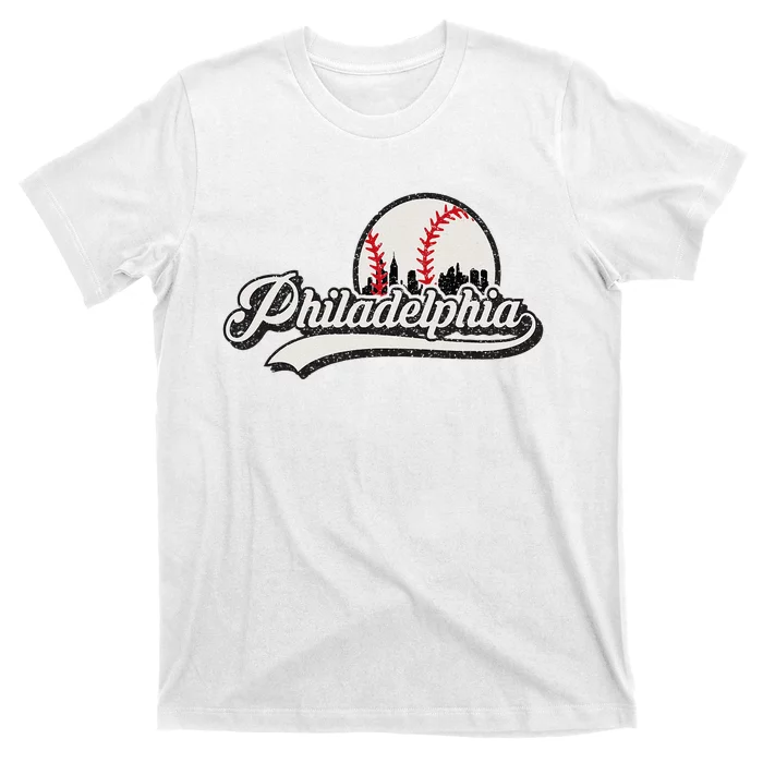 Vintage Philadelphia Skyline T-Shirt