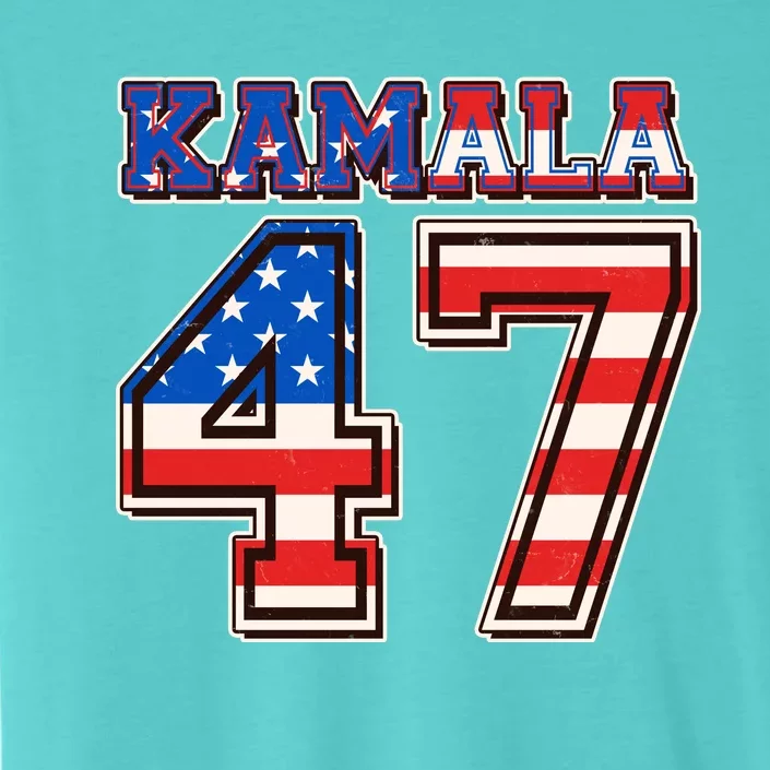 Vintage Patriotic Sporty Kamala Harris 47 ChromaSoft Performance T-Shirt