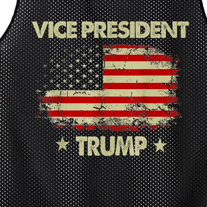 Vice President Trump Flag Mesh Reversible Basketball Jersey Tank