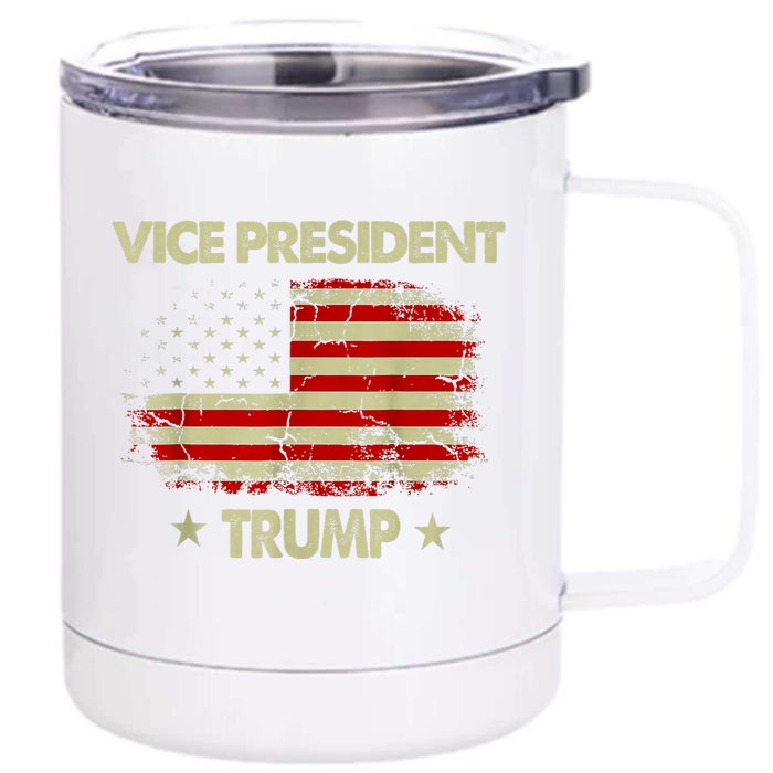 Vice President Trump Flag Front & Back 12oz Stainless Steel Tumbler Cup