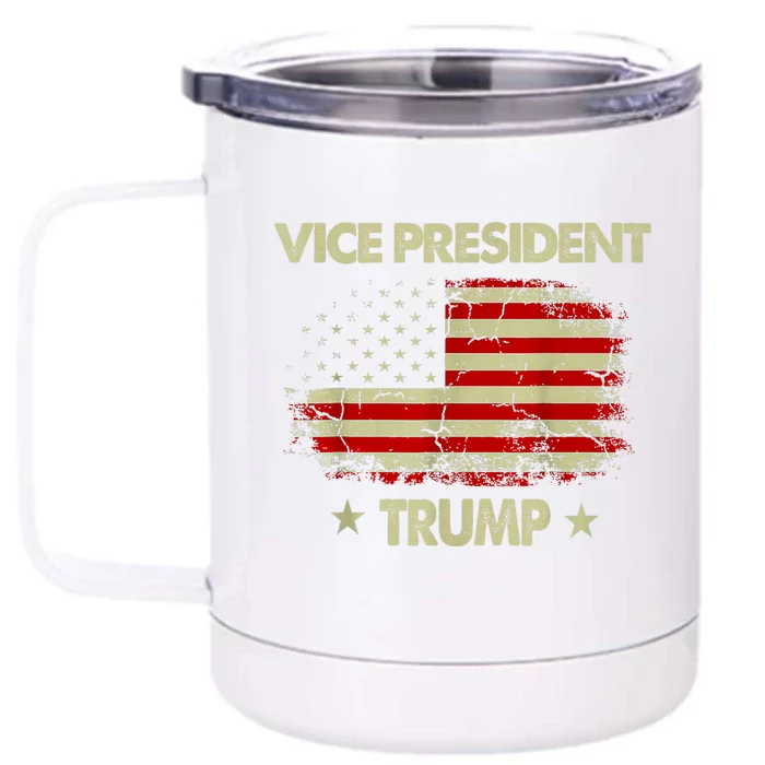 Vice President Trump Flag Front & Back 12oz Stainless Steel Tumbler Cup